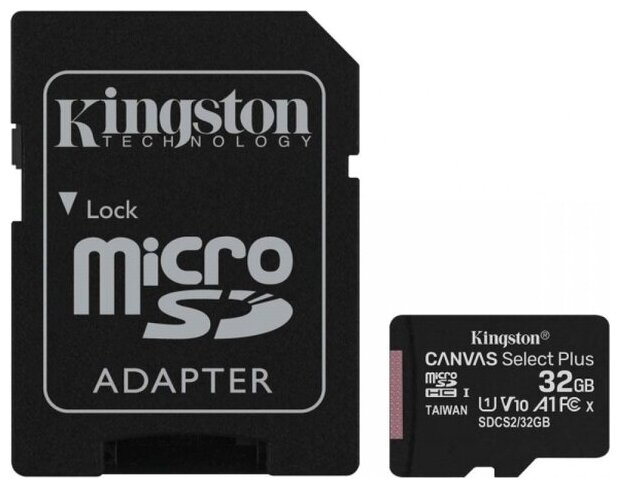 Память microSD 32Gb Kingston SDCS/32GB (SDCS2/32GBSP) .