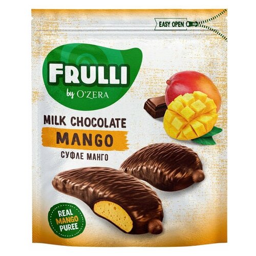 Конфеты шоколадные "Frulli" с суфле манго, 5 упак. по 125 г, пакет