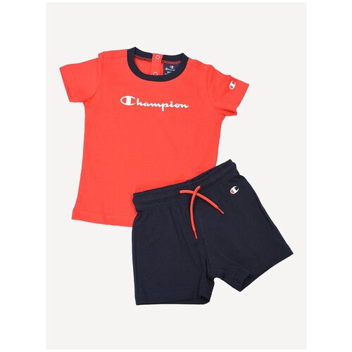 фото Set, комплект футб, шорты, (hrr/nny/nny) красный/синий/синий, 86 champion