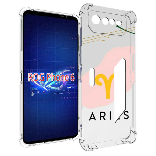 Чехол MyPads знак зодиака овен 7 для Asus ROG Phone 6 задняя-панель-накладка-бампер
