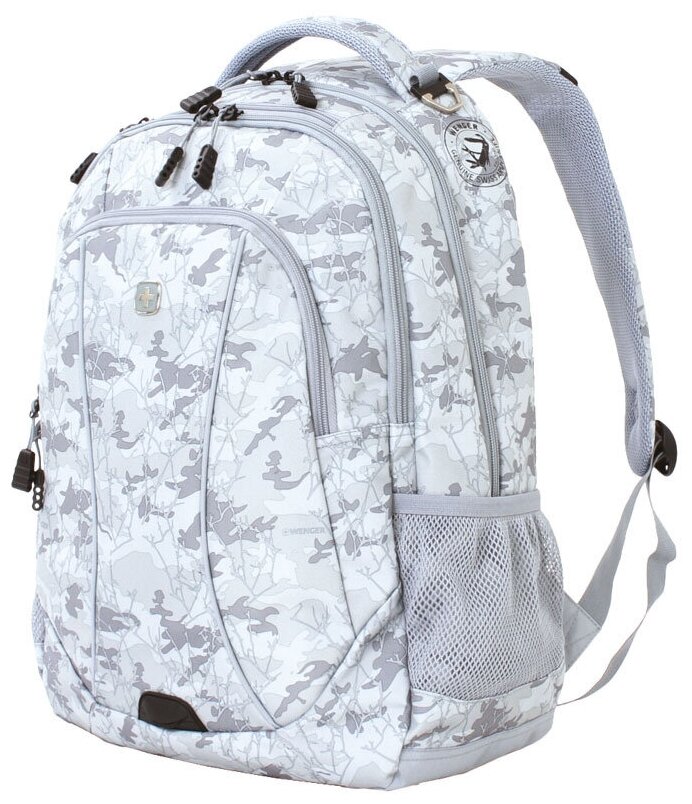 Городской рюкзак WENGER 15", серый камуфляж, полиэстер, 900D, 33 х 17 х 46 см, 32 л