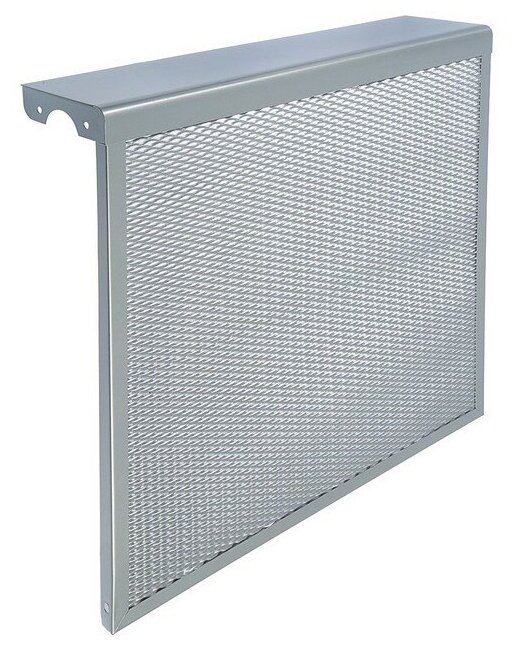 Экран на чугунный радиатор ZEIN, 590х610х150 мм, 6 секций, металлический, цвет металлик