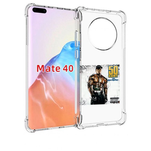 Чехол MyPads 50 Cent - The Massacre для Huawei Mate 40 / Mate 40E задняя-панель-накладка-бампер чехол mypads 50 cent the massacre для asus zenfone 9 ai2202 задняя панель накладка бампер