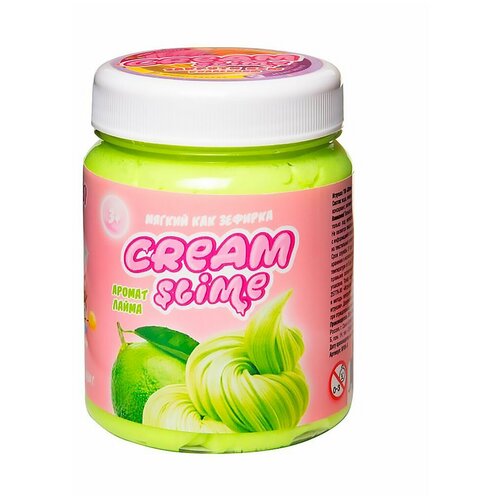 Слайм (лизун) Cream-Slime, с ароматом лайма, 250 г, SLIMER, SF05-X В комплекте: 2шт.