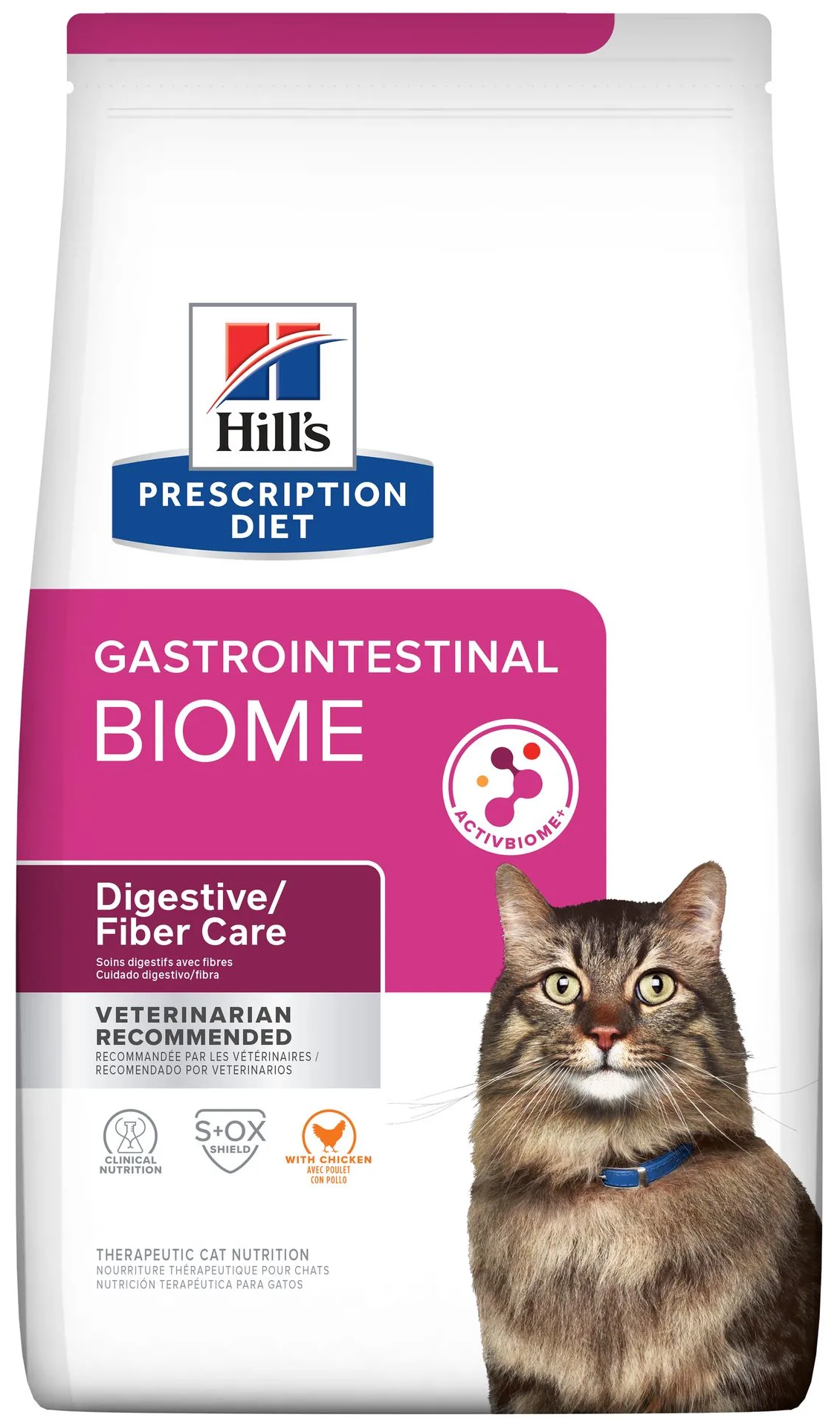 Hill's Prescription Diet Gastrointestinal Biome сухой диетический корм для кошек при расстройствах пищеварения и для заботы о микробиоме кишечника курица 1,5кг - фотография № 1