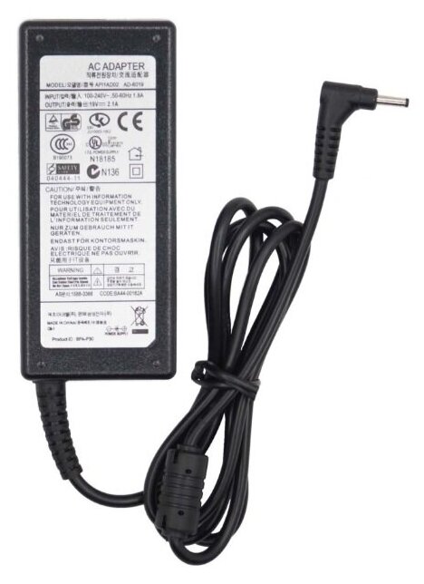 Блок питания для ноутбука Samsung AD-4019A AD-4019P PA-1400-14 19V 21A 40W разъем 3.0 x 1.1 мм код ADPSA10