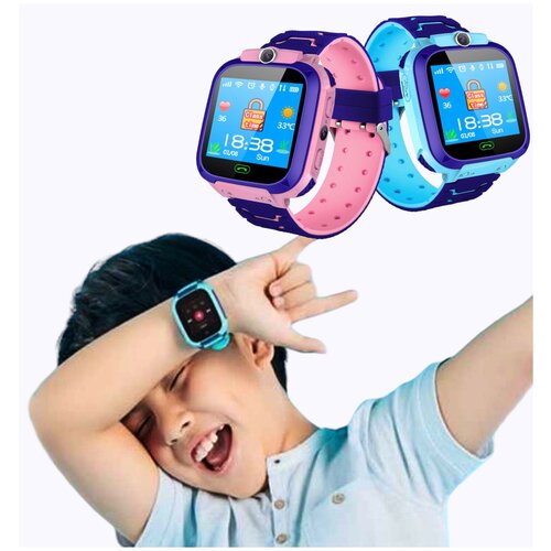 Умные Детские часы HIGH-QUALITY TOUCH Цветной сенсорный экран Часы для детей с камерой SOS Розовый 200000₽