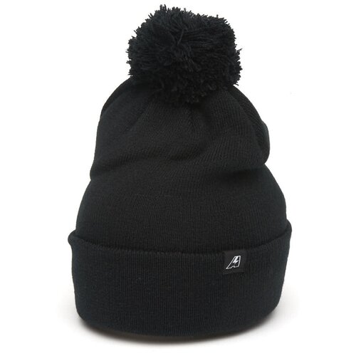 фото Шапка зимняя с помпоном черная atributika&club atributika & club