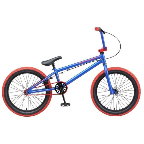 Велосипед BMX Tech Team Mack 20 синий металлик трюковый велосипед bmx tech team mack 20 синий nn009168