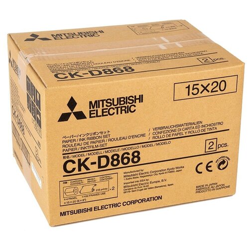 CK-D868 10x15 комплект для фотопечати для фотопринтеров Mitsubishi CP-D80DW, CP-D90DW