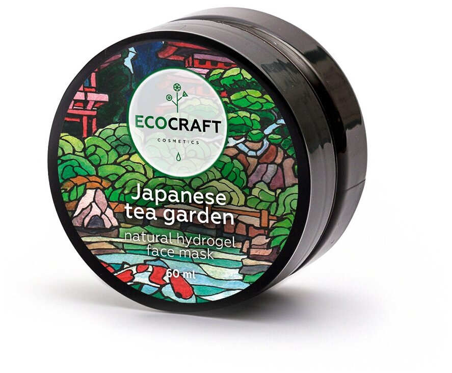 Ecocraft Маска гидрогелевая для лица суперувлажняющая "Японский чайный сад", для всех типов кожи, 60 мл