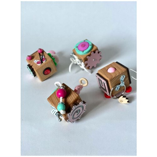 Набор бизикубиков дорожных из 4 шт, 5х5см