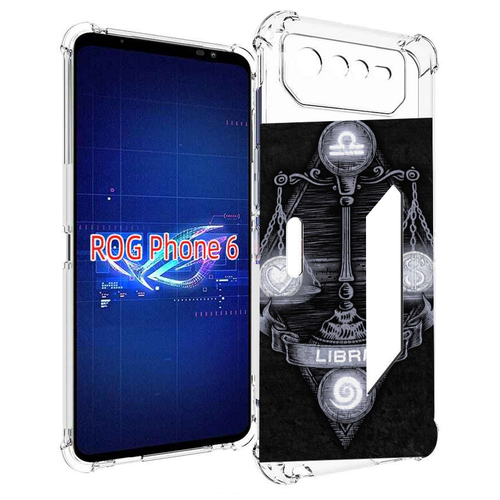 Чехол MyPads знак зодиака весы 2 для Asus ROG Phone 6 задняя-панель-накладка-бампер