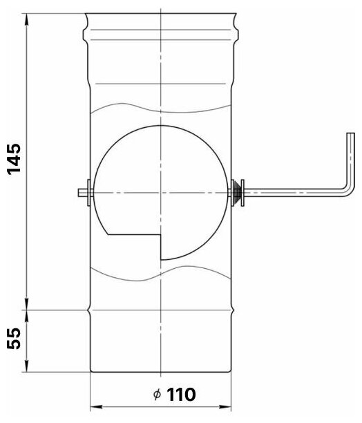 Шибер 110 (430/0,5мм + нерж.) Феррум - фотография № 2