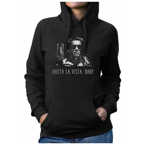 Толстовка DreamShirts Терминатор - Hasta La Vista Baby / Женская Черная 54