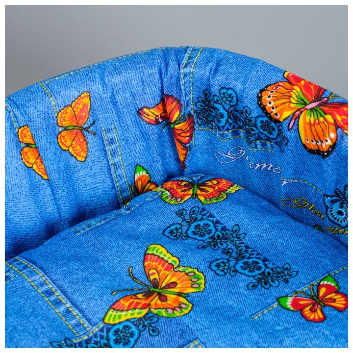 Лежанка №2, с подушкой, 45 х 35 х 16 см микс цветов - фотография № 3