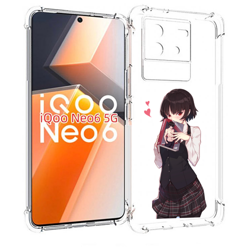 чехол mypads persona 5 makoto niijima для tcl 30 tcl 30 5g tcl 30 plus задняя панель накладка бампер Чехол MyPads Persona 5 - Makoto Niijima для Vivo iQoo Neo 6 5G задняя-панель-накладка-бампер