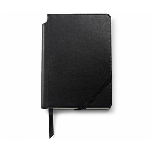 Записная книжка Cross Journal Classic Black, A5, черного цвета, с местом для хранения ручки, 160 страниц в линейку, плотность бумаги 100г/м2 AC281-1M