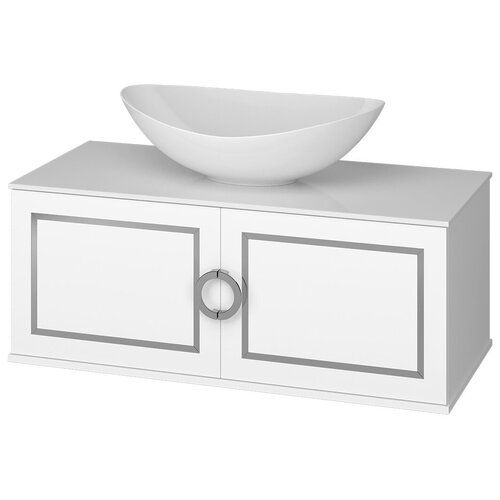 Тумба с раковиной Brevita Steffany 105 с латунными вставками