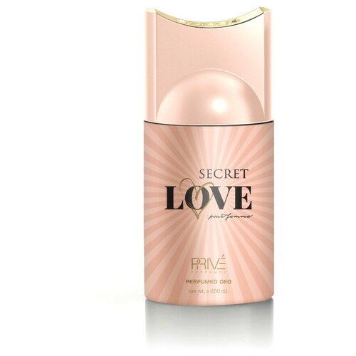 Дезодорант-спрей женский Prive Secret love pour Femme, 250мл prive дезодорант спрей vintage emperor мужской 250мл