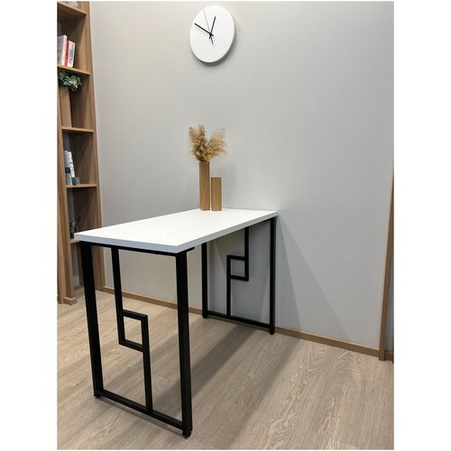 Компьютерный стол RUBY TON 100х50 (черный), рабочий стол LOFT, ножки металл.