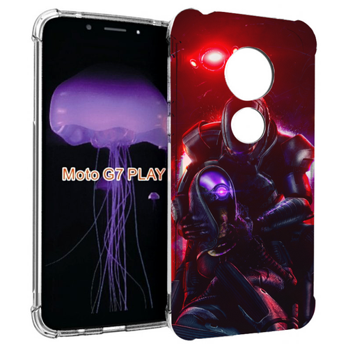 Чехол MyPads Mass Effect для Motorola Moto G7 Play задняя-панель-накладка-бампер