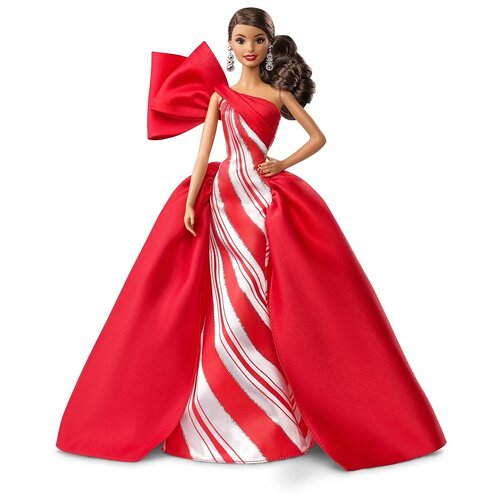 Кукла Barbie Праздничная 2019 Шатенка, FXF03 кукла barbie праздничная 2015 брюнетка 29 см chr78