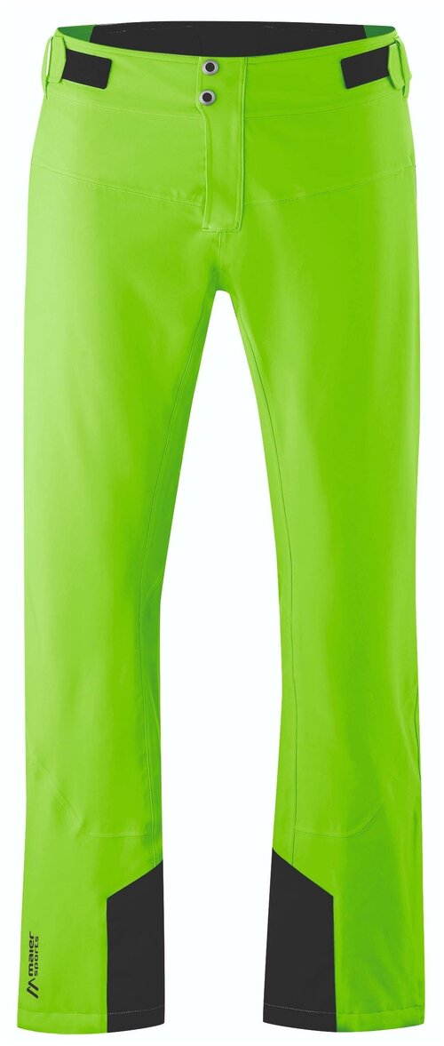 Брюки Maier Sports, мембрана, регулировка объема талии, утепленные, водонепроницаемые, размер 48, зеленый