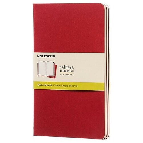 Блокнот Moleskine CAHIER SUBJECT CH5STNB02 A4 обложка картон 192стр. линейка мягкая обложка черный/красный