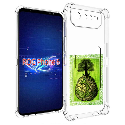 Чехол MyPads абстракция здоровый мозг для Asus ROG Phone 6 задняя-панель-накладка-бампер чехол mypads абстракция здоровый мозг для asus zenfone 9 ai2202 задняя панель накладка бампер