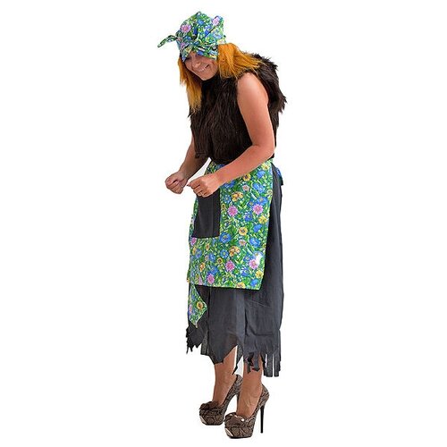 Бока С Взрослый карнавальный костюм Баба Яга, 44-50 размер 1451 костюм взрослый баба яга 48 50