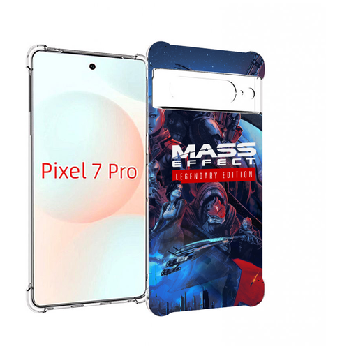 Чехол MyPads Mass Effect Legendary Edition для Google Pixel 7 Pro задняя-панель-накладка-бампер чехол mypads mass effect legendary edition для realme x50 pro задняя панель накладка бампер