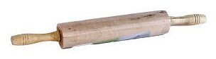 Скалка MC-2-48 /КЭШ/ с крутящейся ручкой деревянная большая, 42*5,5 см
