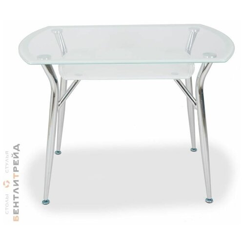 Стеклянный стол Донна белый 120*70
