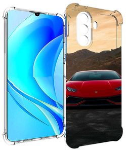 Чехол MyPads lamborghini ламборгини 1 мужской для Huawei Nova Y70 / Nova Y70 Plus (MGA-LX9N) / Huawei Enjoy 50 задняя-панель-накладка-бампер