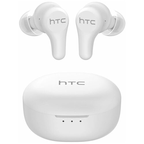 Гарнитура HTC E-mo 1 True Wireless Earbuds Plus, Bluetooth, вкладыши, белый