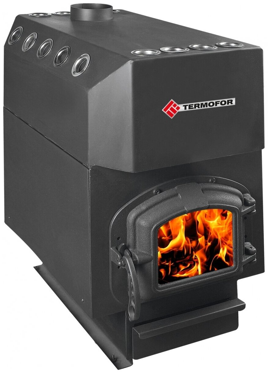 Печь отопительная термофор Ставр 20 (с чугунной дверцей)(200 м. куб.) дровяная для дома
