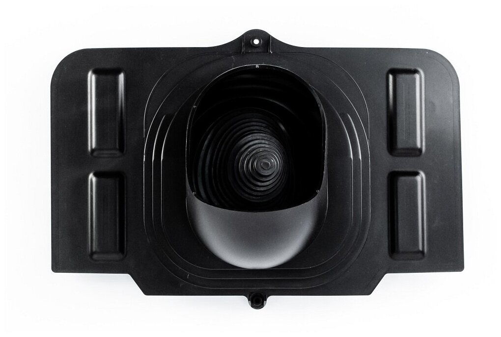 Комплект активной вентиляции: Турбодефлектор TD160 ОЦ, вент. выход утепленный высотой Н-700, проходной элемент универсальный, черный - фотография № 6