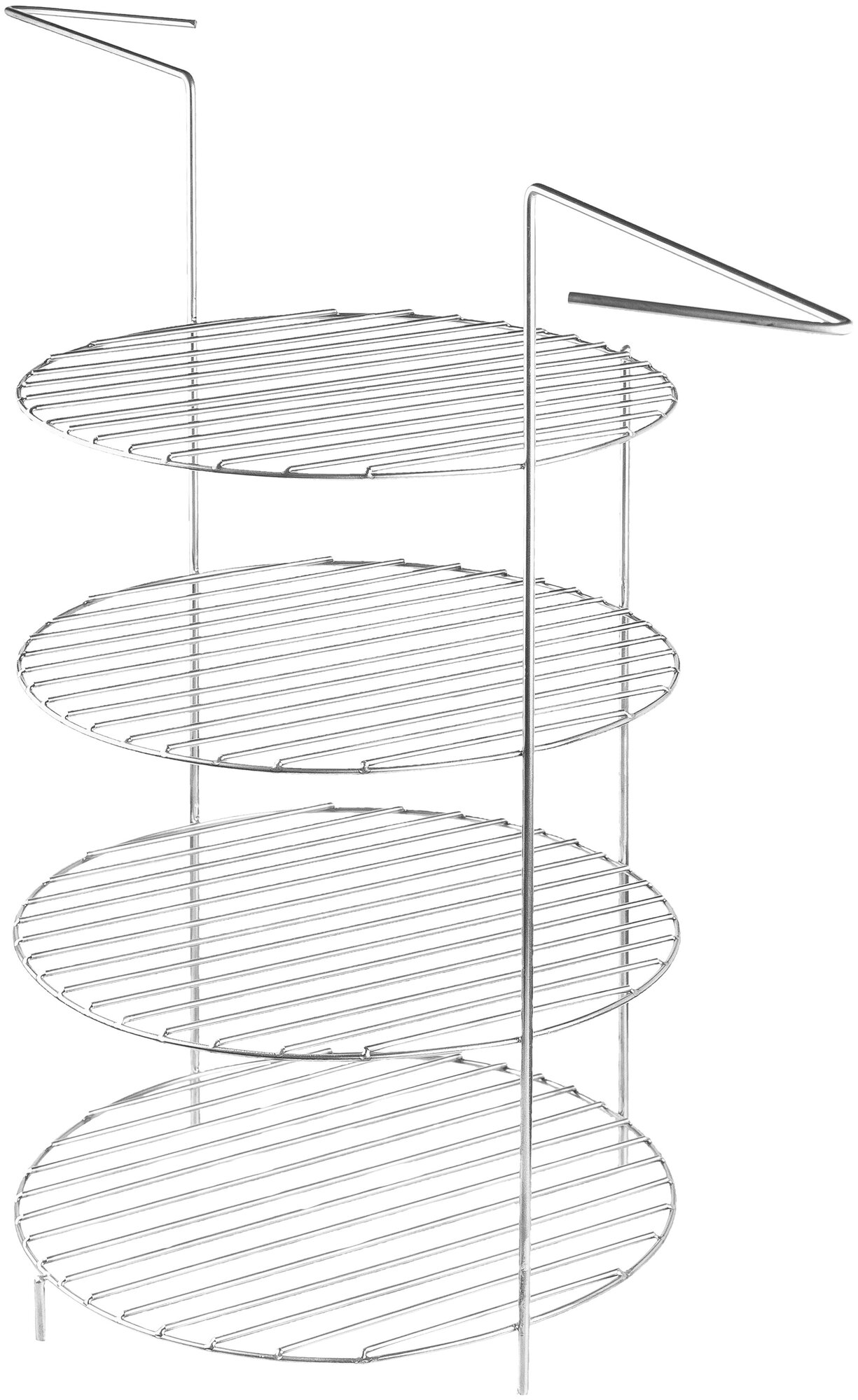 Этажерка решетка с ручками d27, 4-х ярусная, для тандыра (Аладдин mini, Есаул, Скиф и и др.) - фотография № 3