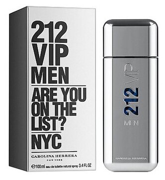 Carolina Herrera, 212 VIP Men, 100 мл, туалетная вода мужская