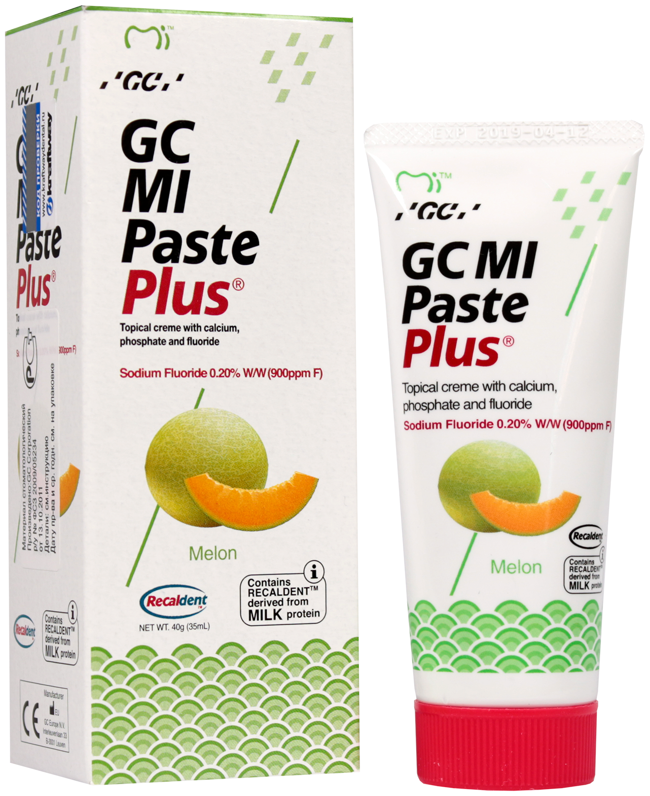 Зубной гель GC Mi Paste Plus Дыня