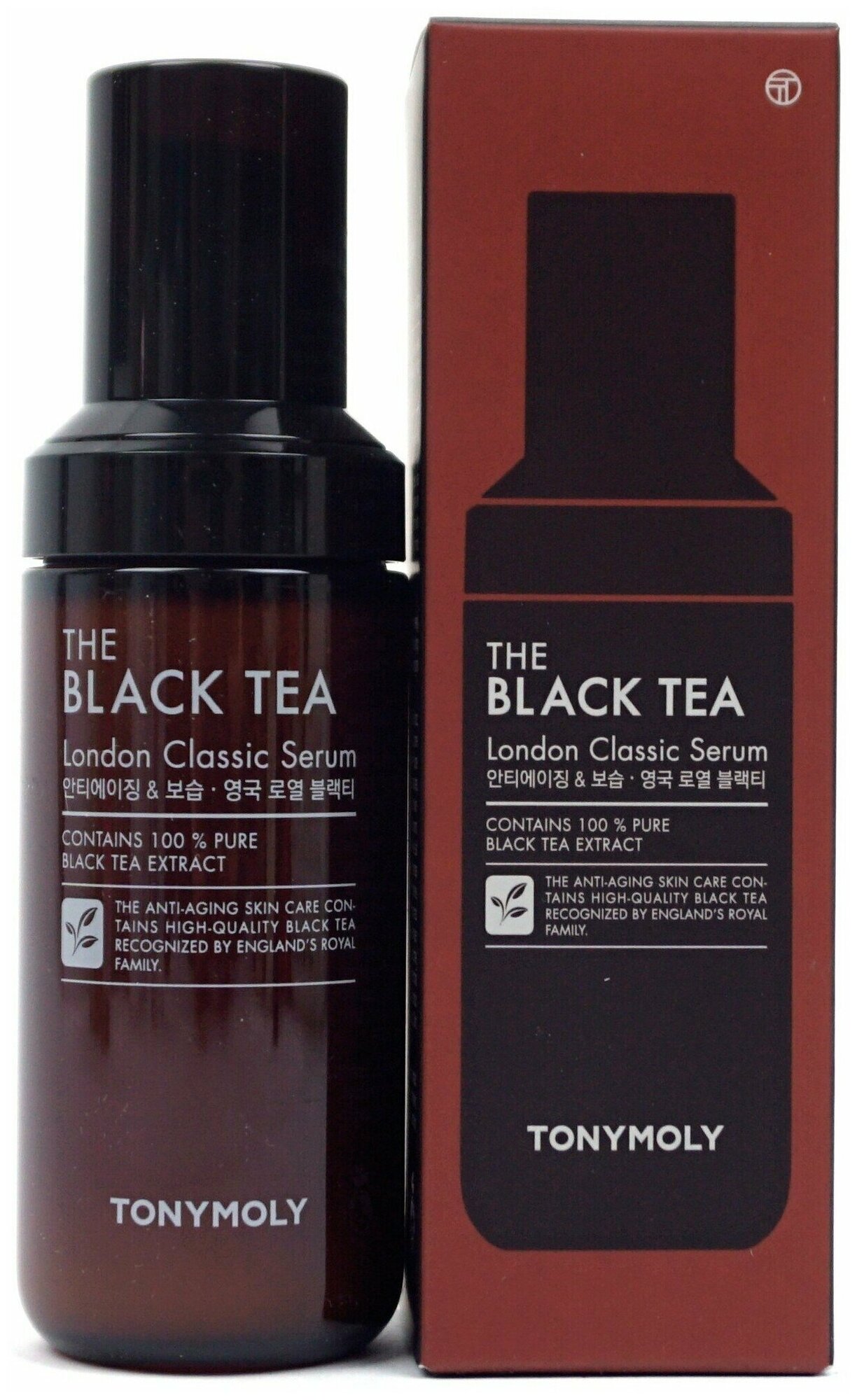 TONYMOLY Антивозрастная сыворотка для лица с экстрактом английского черного чая THE BLACK TEA London Classic Serum, 50мл - фото №4
