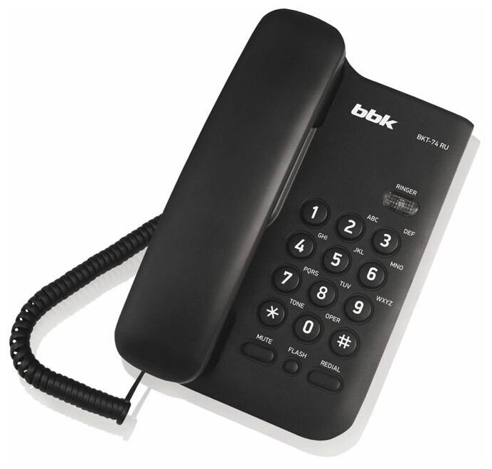 Стационарные телефоны BBK Телефон BBK BKT- 74 RU Black