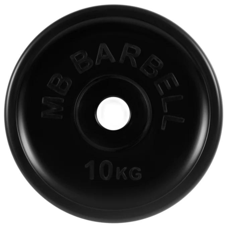 Диск MB Barbell Евро-Классик MB-PltBE 10 кг черный