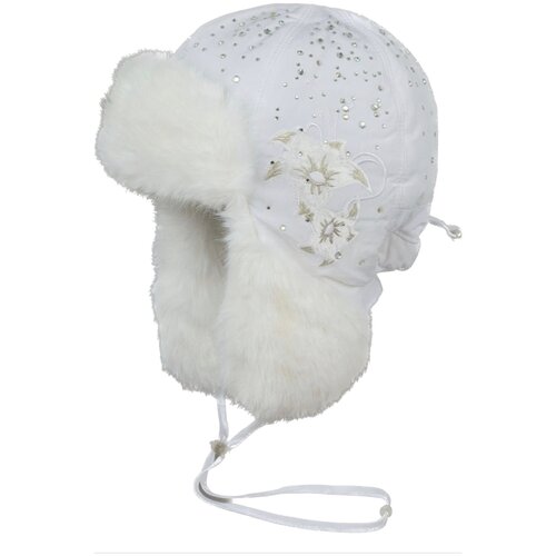 фото Шапка ушанка tutu, размер 56-58, белый