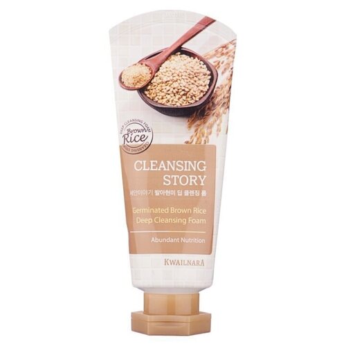 Пенка для умывания с бурым рисом Welcos Cleansing Story Foam Cleansing Germinated Brown Rice 120мл.