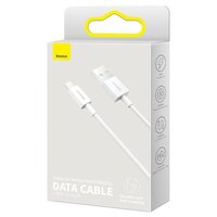 Data кабель USB Baseus CAMYS-02, Micro, 2A, 1м, белый