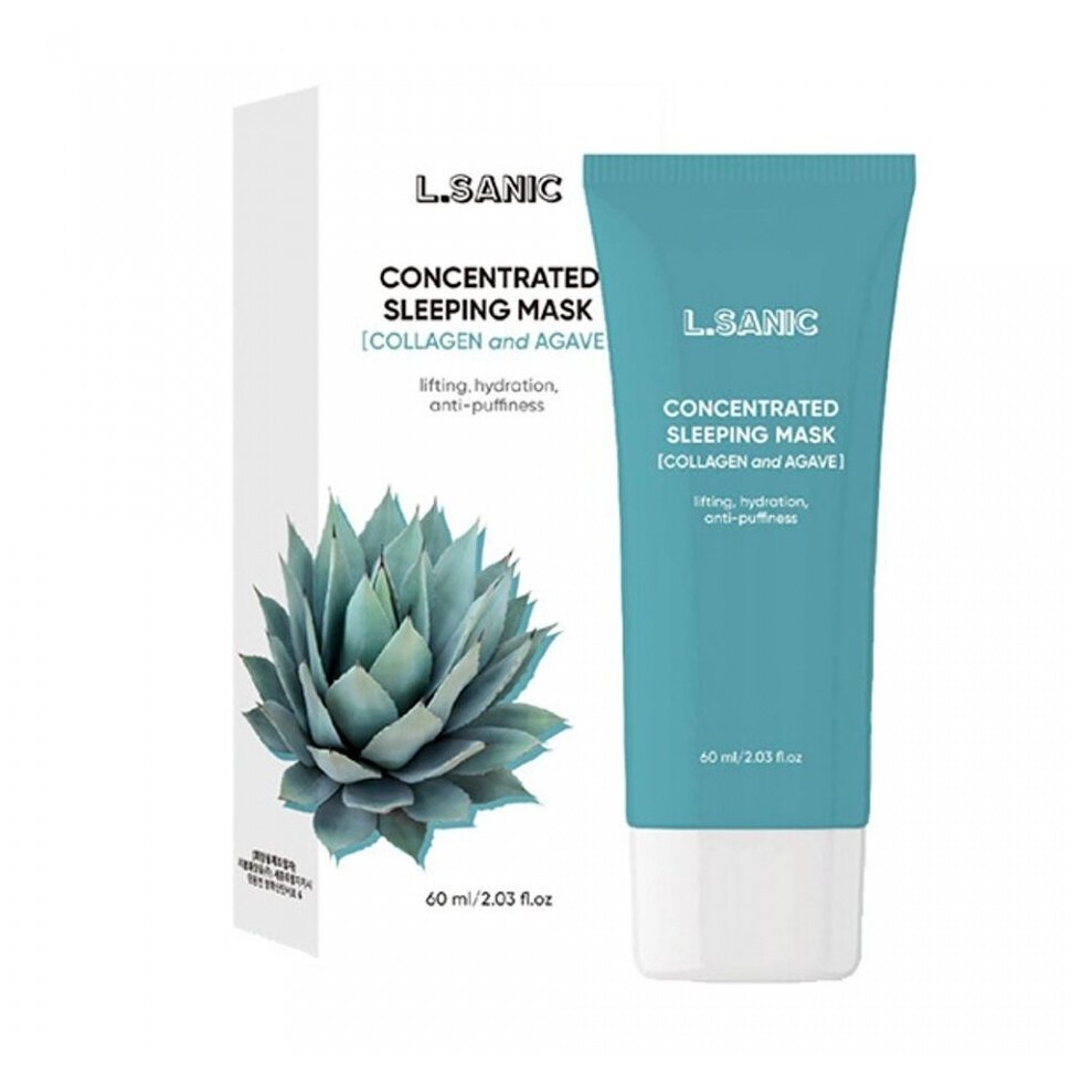 Маска концентрированная ночная с коллагеном и агавой L.Sanic Collagen & Agave Concentrated Sleeping Mask 60 мл