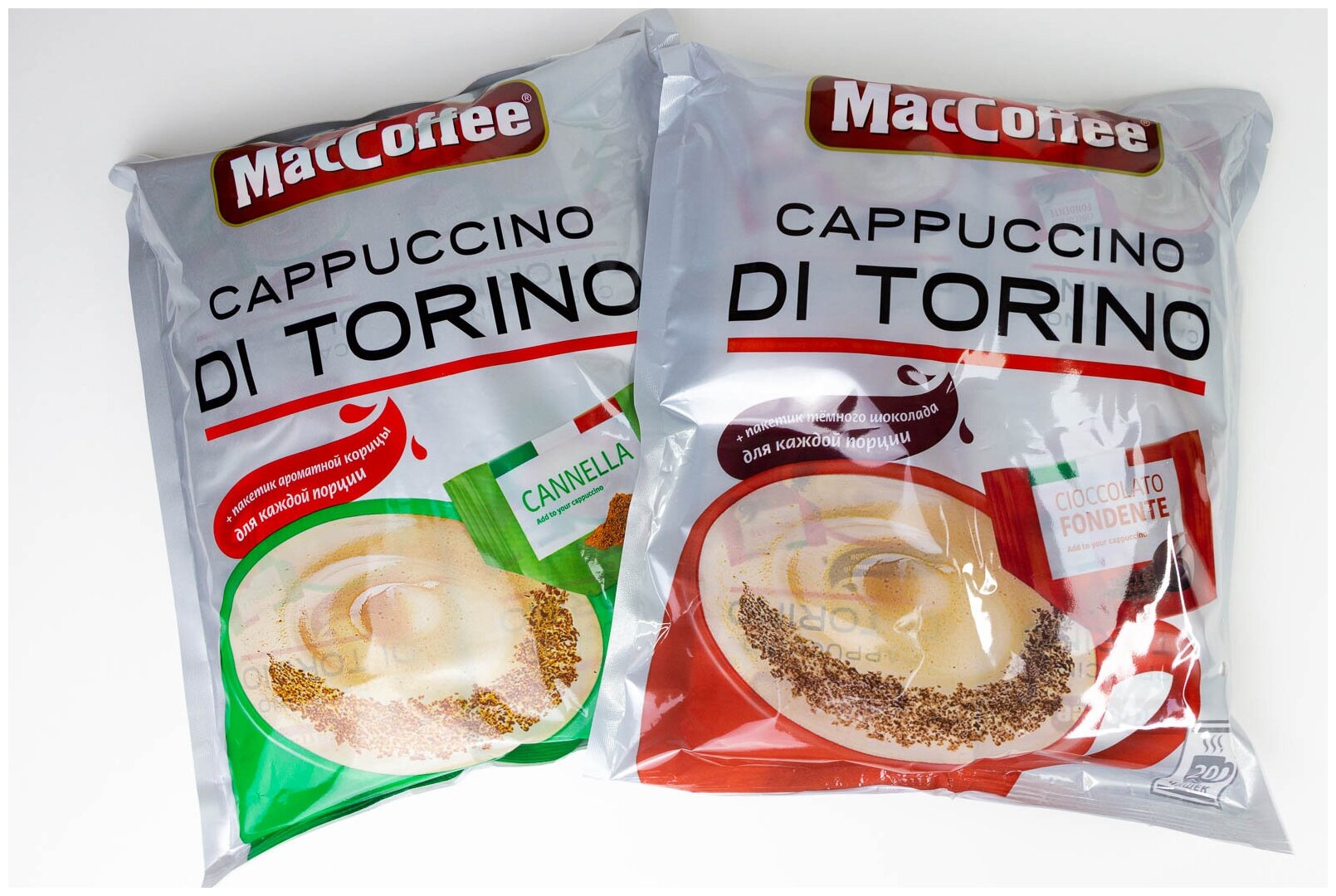 МасСoffee Cappuccino Di Torino (МакКофе Капучино ди Торино) кофейный растворимый напиток 3 в 1, 40 шт по 25 г.