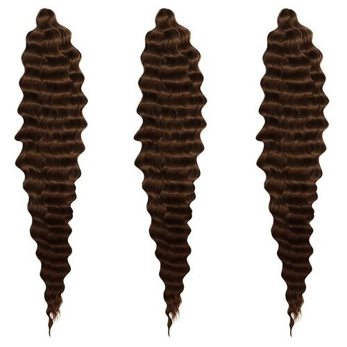 Мерида Афролоконы, 60 см, 270 гр, цвет шоколадный HKB8В (Ариэль)./В упаковке шт: 1